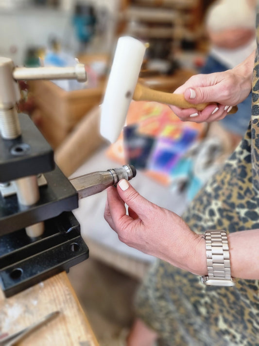 Textured wrap ring workshop - The Studio at Wirksworth
