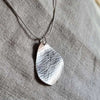 Heavy lace petal pendant - The Studio at Wirksworth