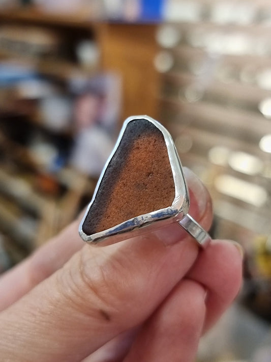 Silver ring with gemstone - The Studio at Wirksworth