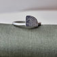 Frosted lace ring - The Studio at Wirksworth