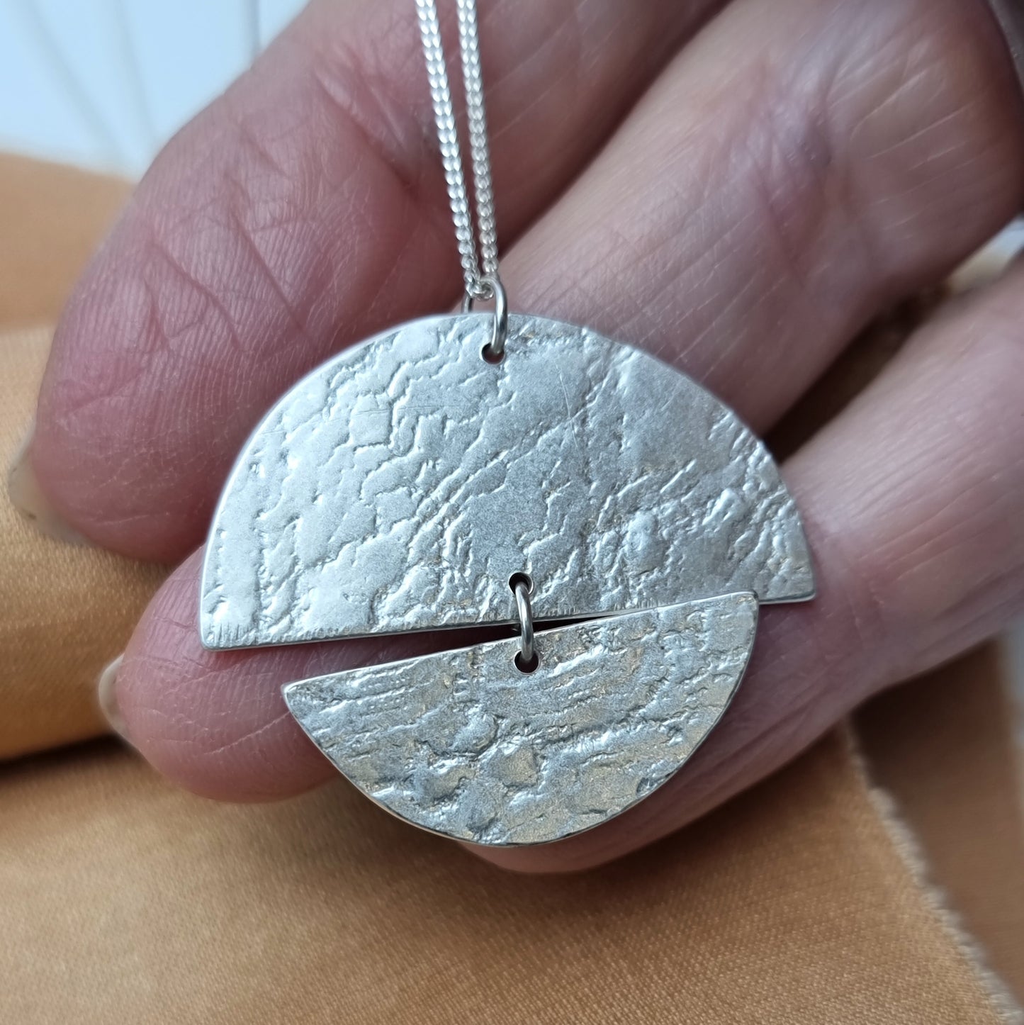 Half - circle lace necklaces - The Studio at Wirksworth
