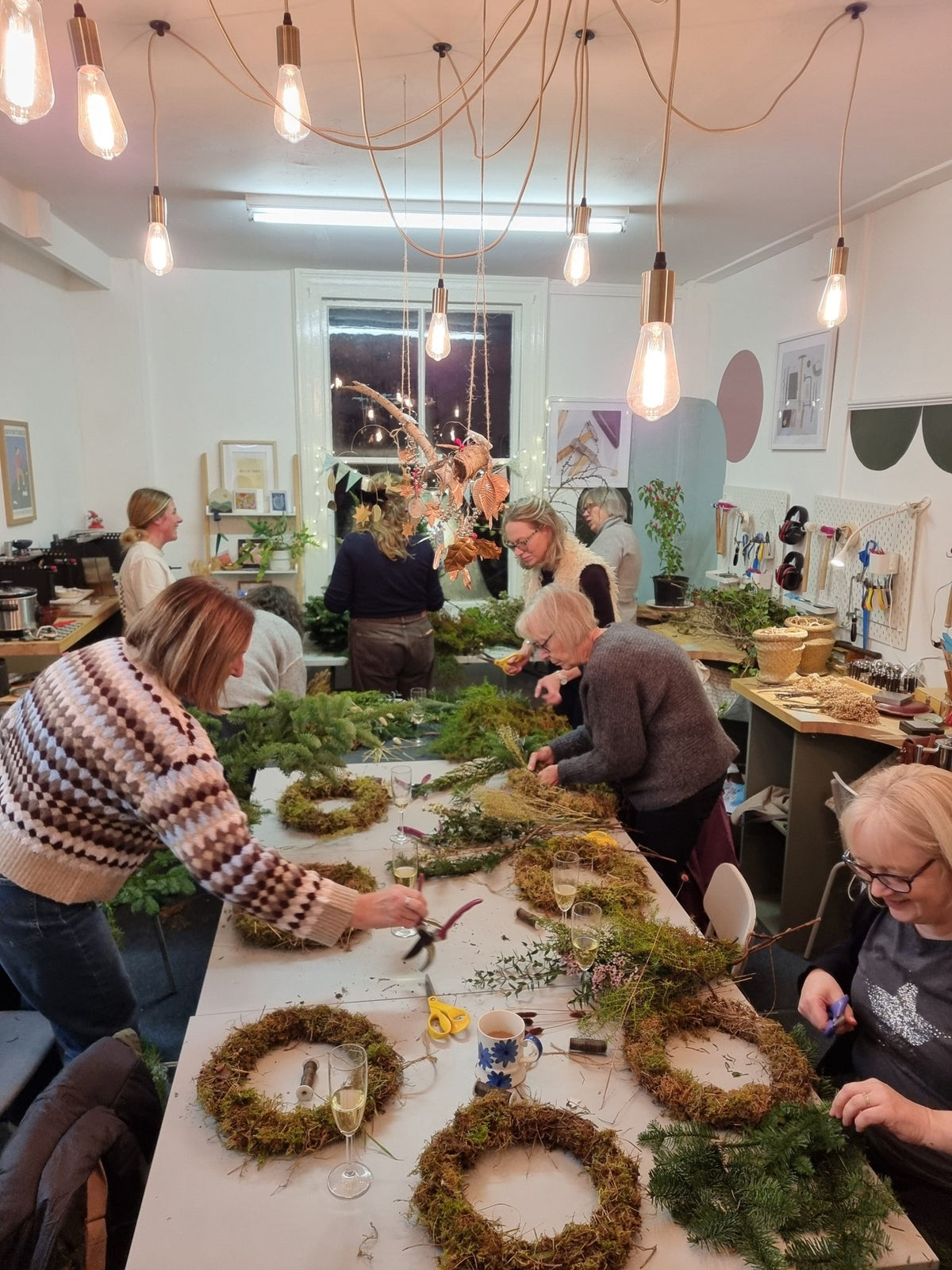 Christmas wreath workshop - Sunday 29th November evening - The Studio at Wirksworth