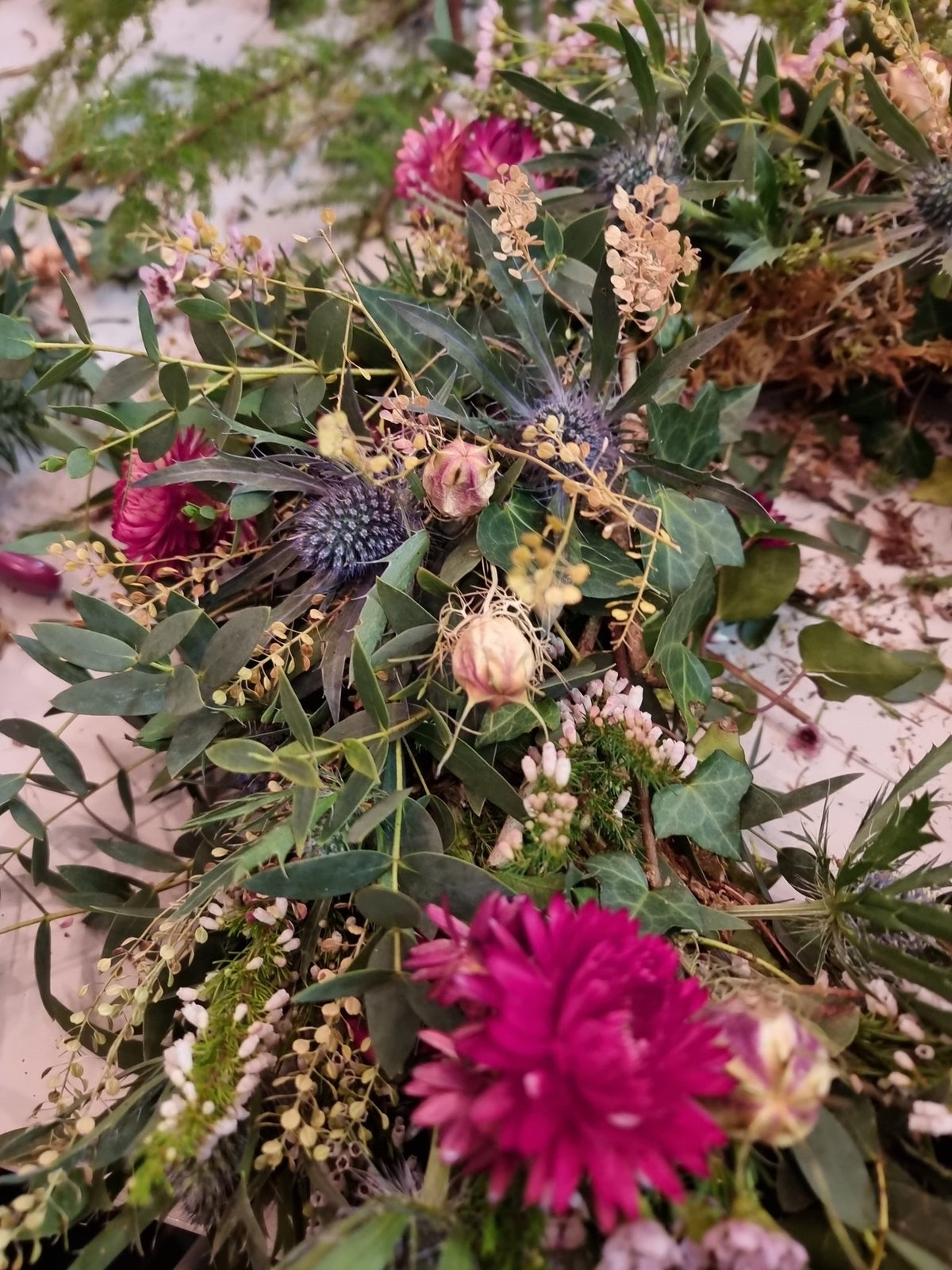 Christmas wreath workshop - Sunday 29th November evening - The Studio at Wirksworth