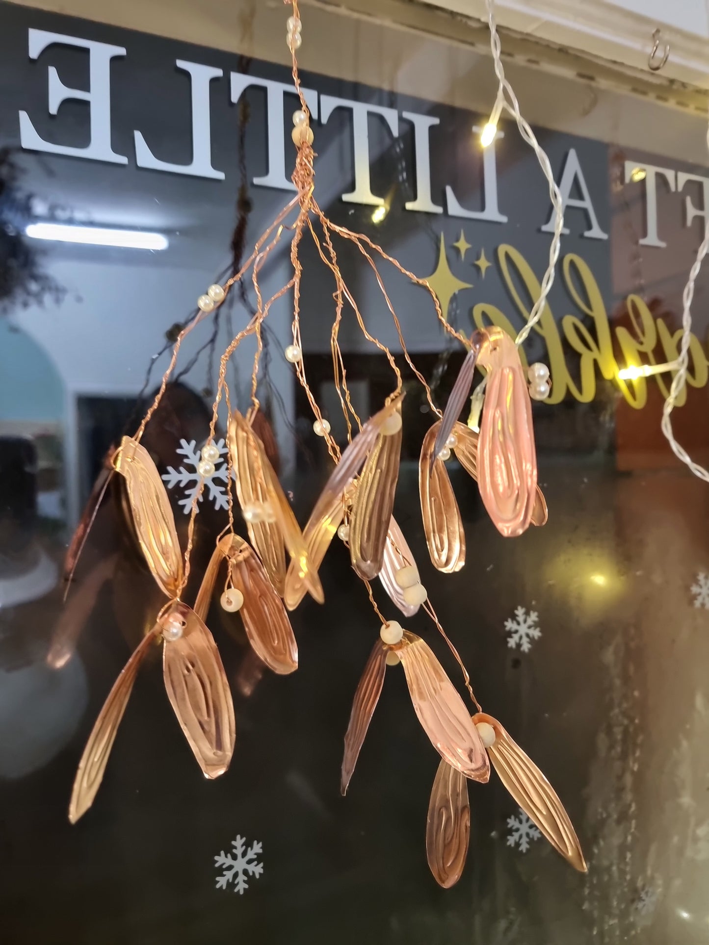 Copper mistletoe decoration - December evening workshop - multiple dates
