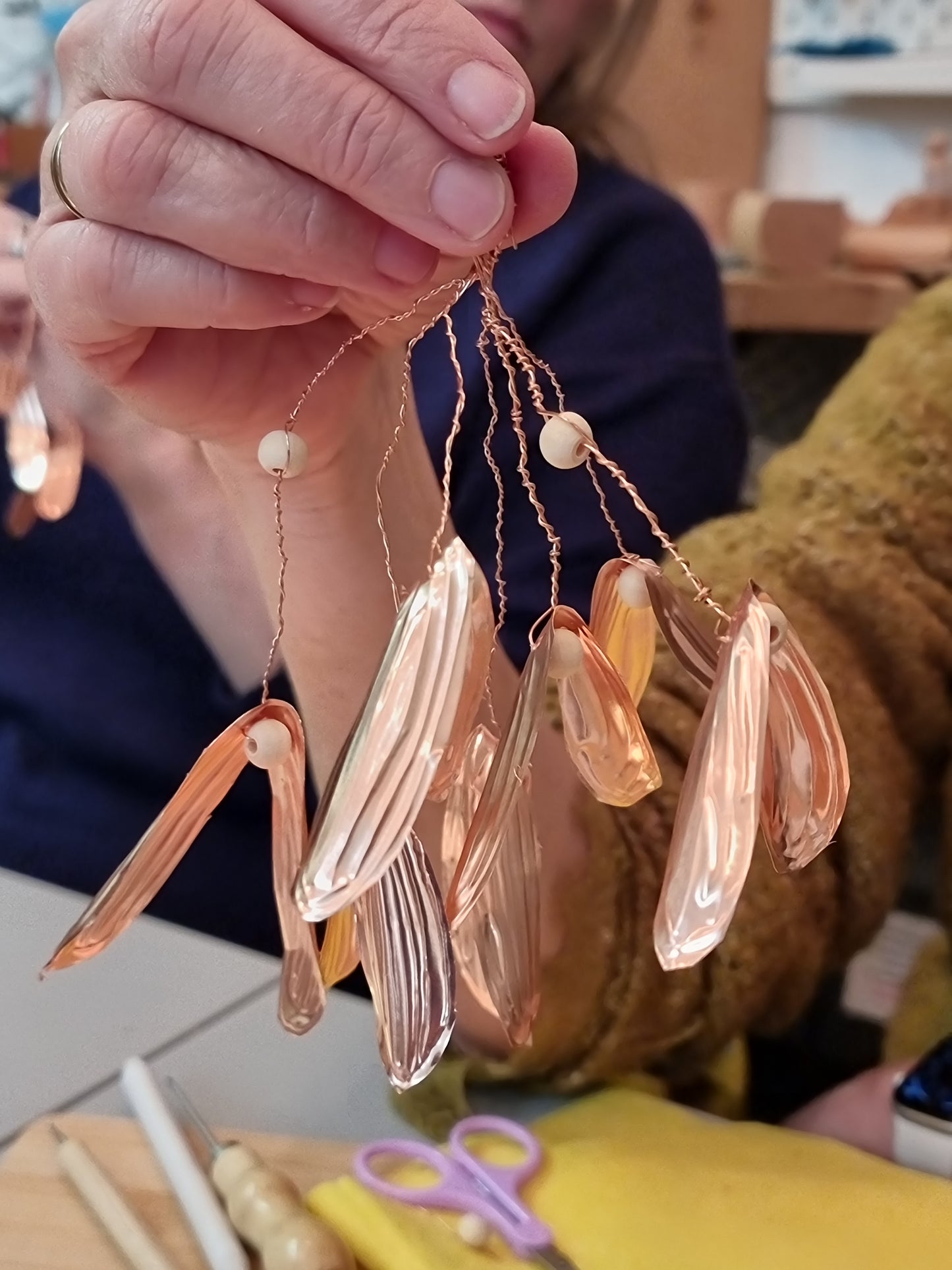 Copper mistletoe decoration - December evening workshop - multiple dates