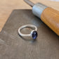 Silver ring with gemstone - The Studio at Wirksworth