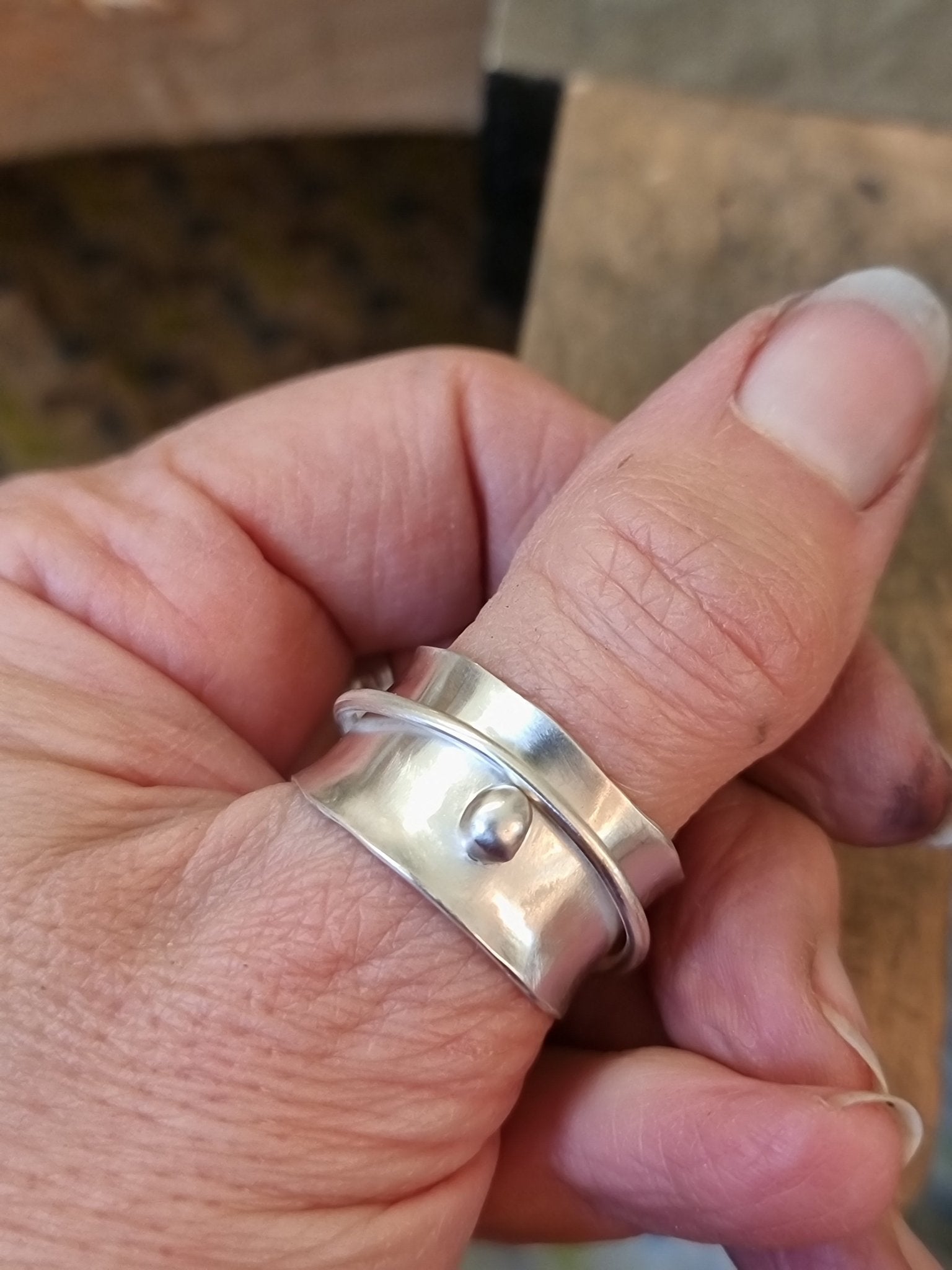 Silver spinner ring workshop - The Studio at Wirksworth