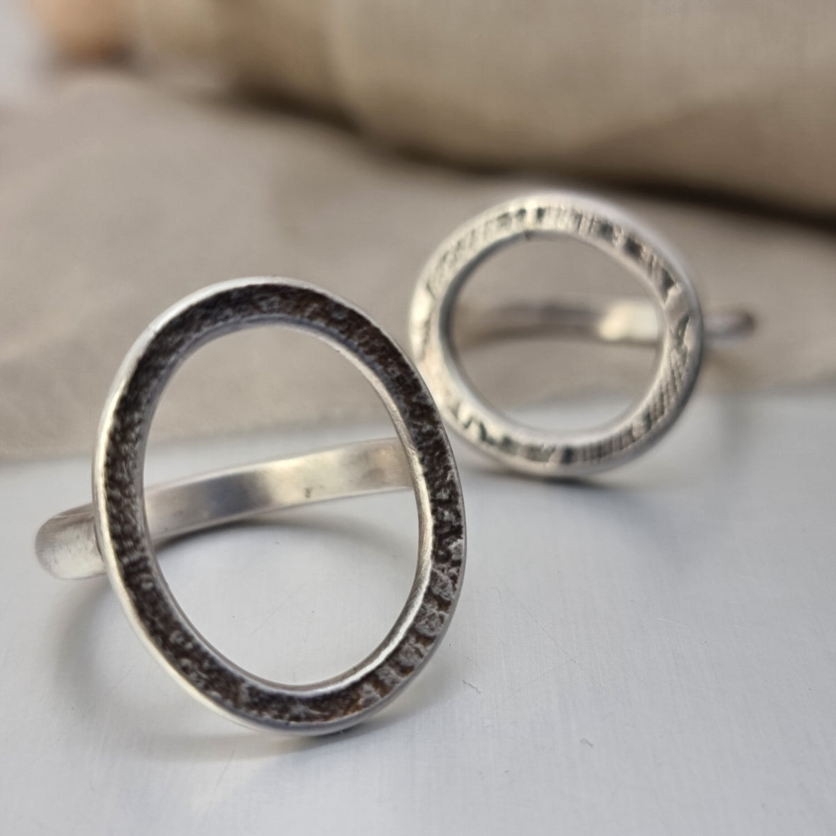 Lace circle ring