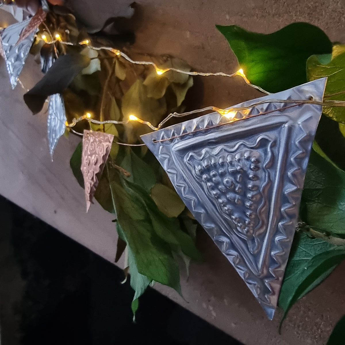 Copper embossed Christmas bunting -  December evening workshop - multiple dates