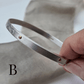 Riveted silver bangle - The Studio at Wirksworth