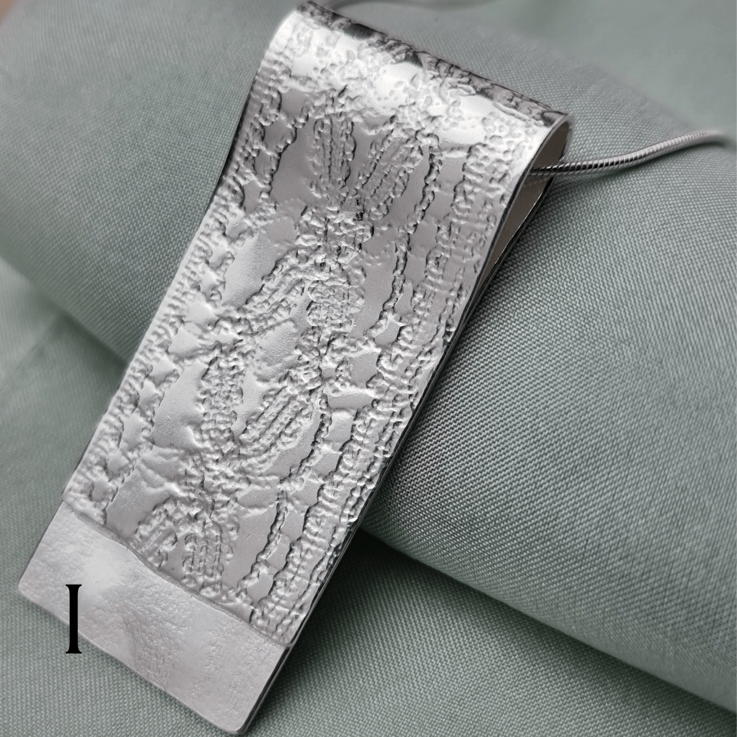 Silver lace fold necklace - The Studio at Wirksworth