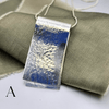 Silver lace fold necklace - The Studio at Wirksworth