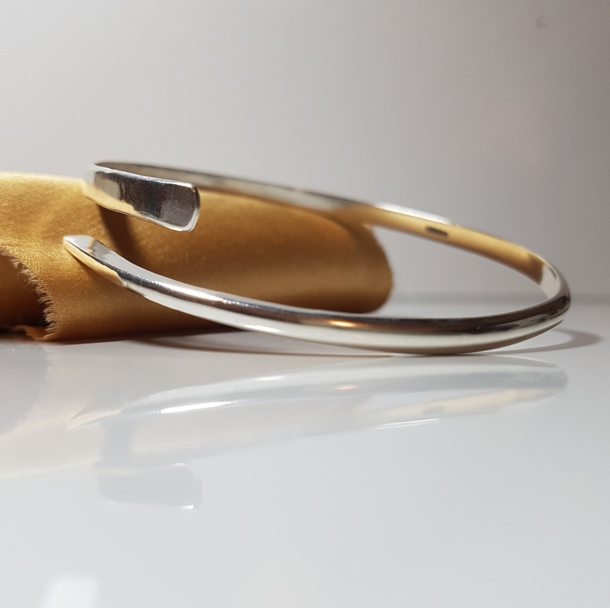 Forged organic bangle - The Studio at Wirksworth