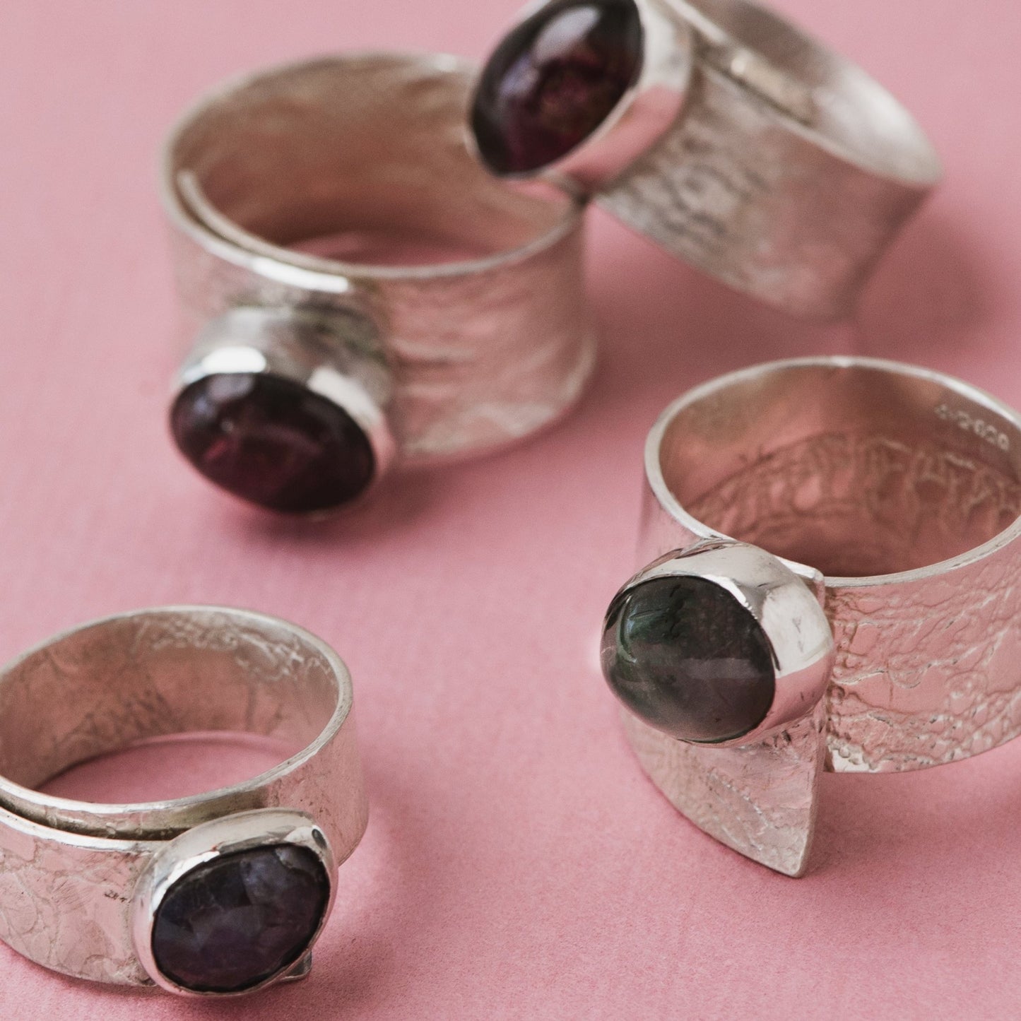 Lace gemstone rings - The Studio at Wirksworth